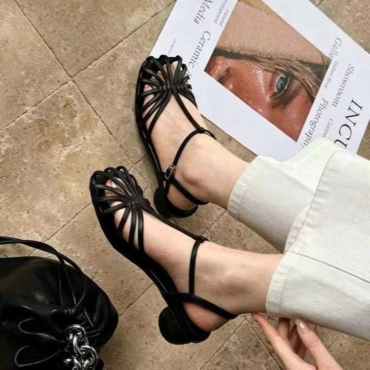 Women Fashion Outfits - French-style Vintage Woven Toe Sandals 2026