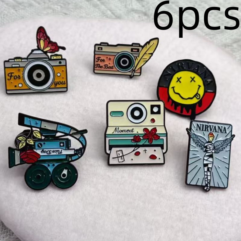 Women Fashion Now - 6pcs Vintage Trendy Personality Brooch with