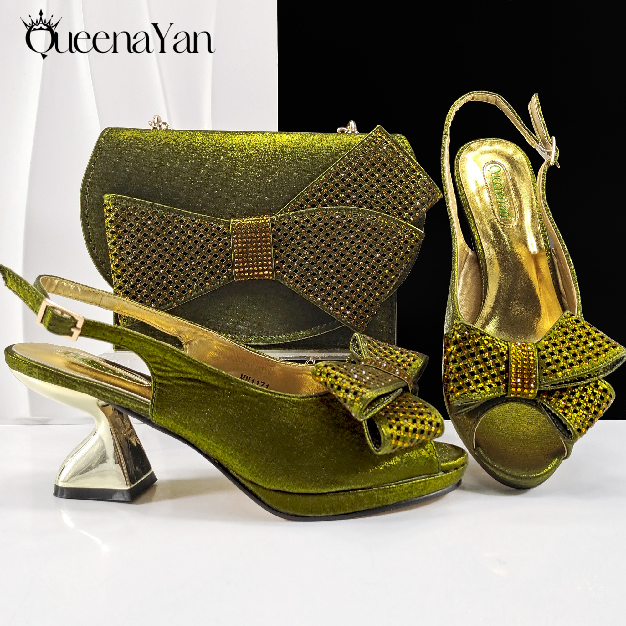 Sale Fashion Women - 2025 New Rhinestone Design African Shoes
