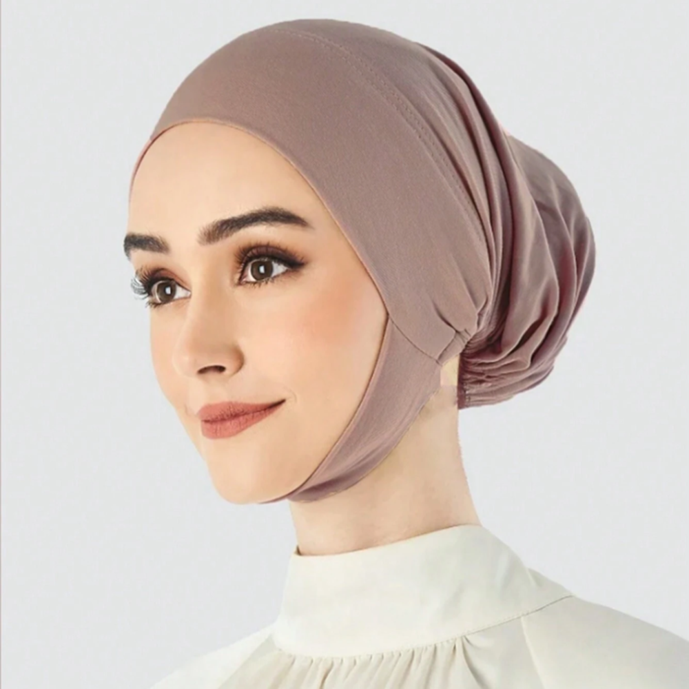 Women'S Fashion Visor - 1/2/Pcs Muslim Inner Cap Hijab For