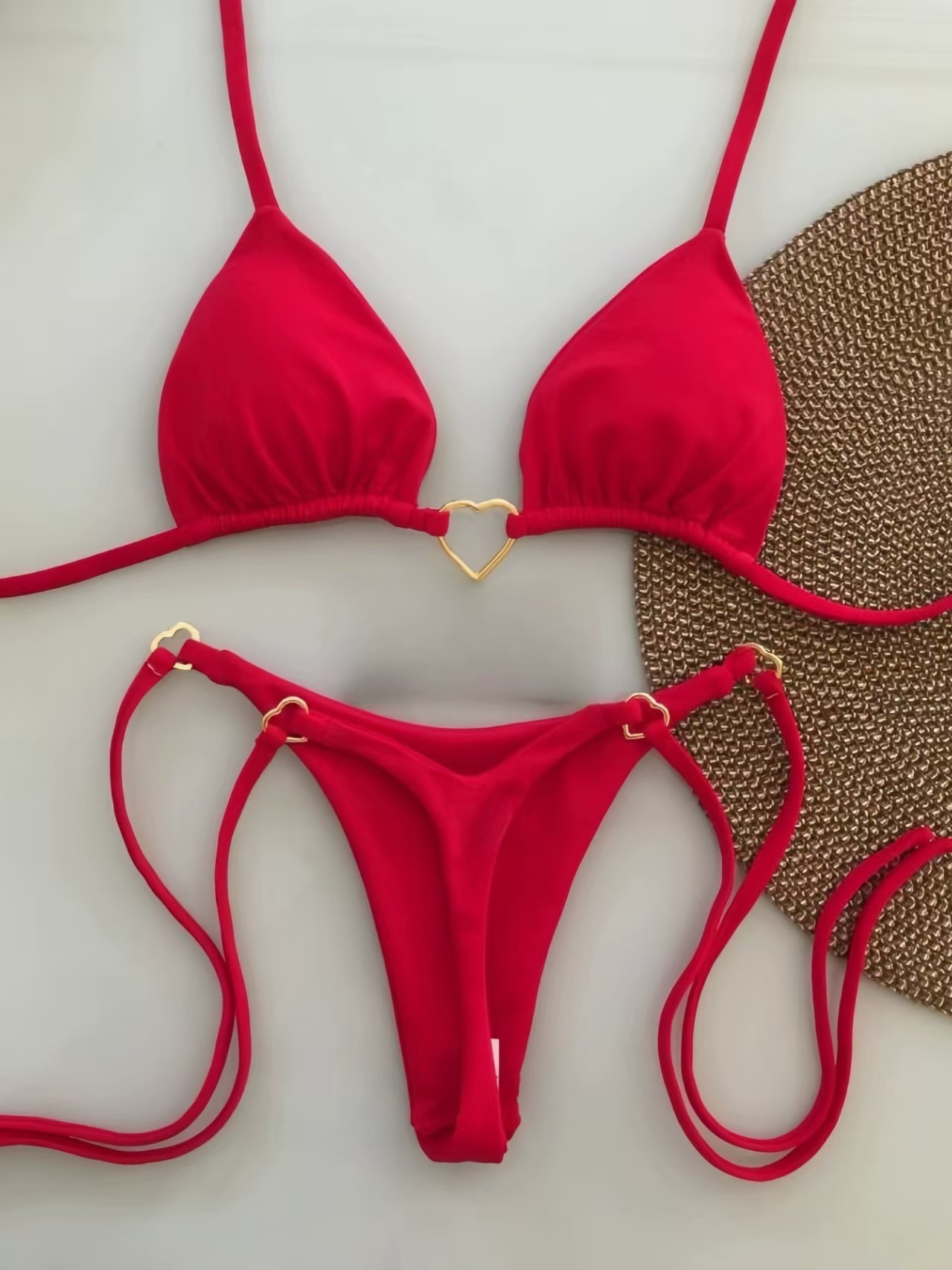Tie Dye Two Piece - 2026 Sexy Halter Solid color Bikini