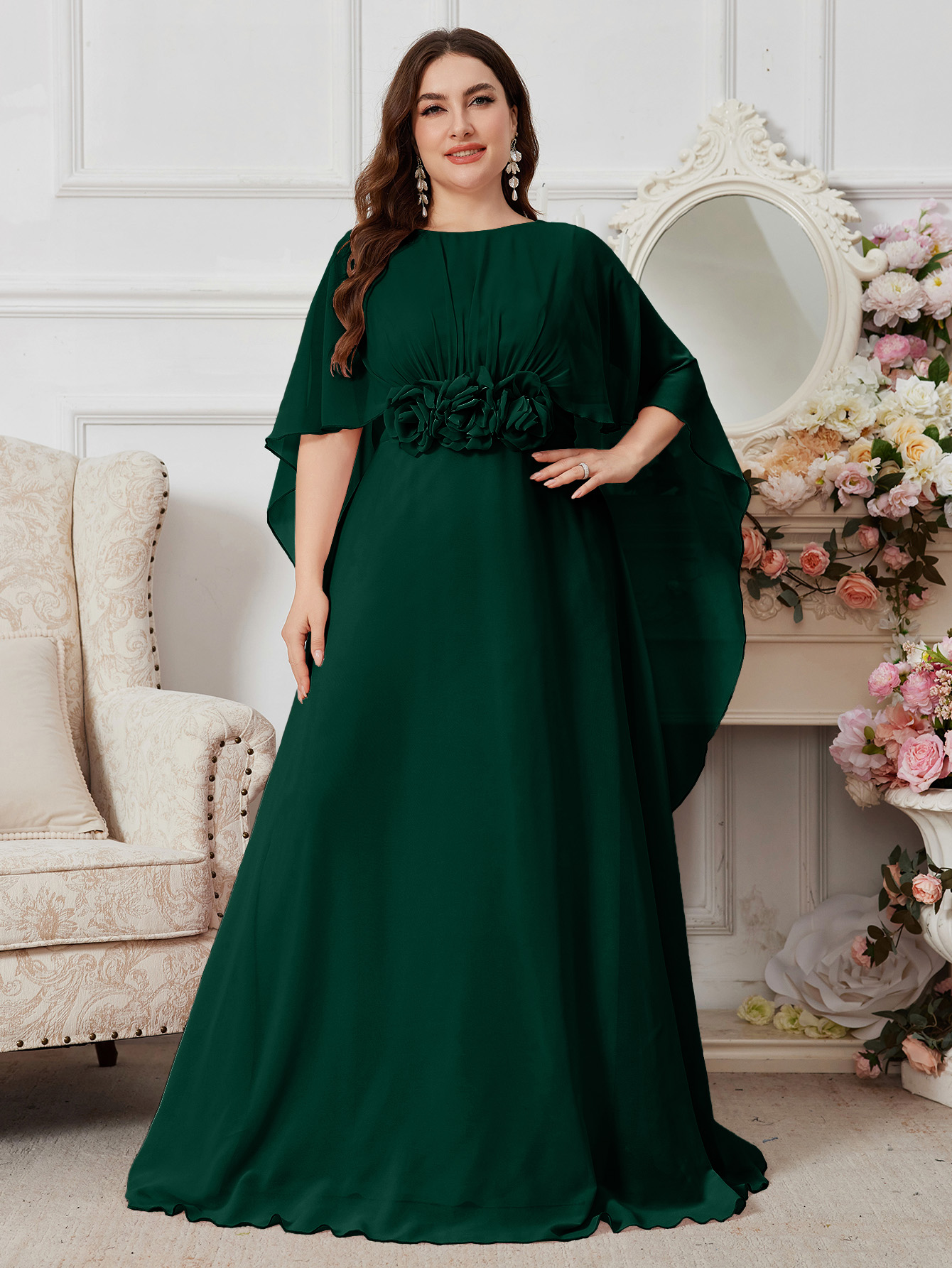 Women'S Fashion Visor - UNITHORSE Pink Elegant Evening Gown with