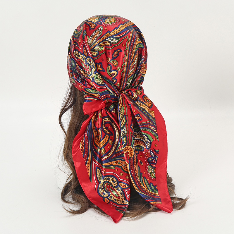 Women'S Fashion Headbands - Luxury Silk Scarf for Women Paisley