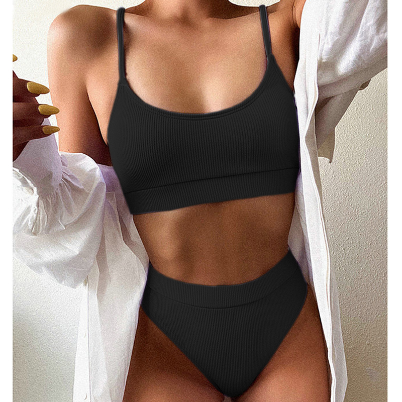 Shoulder swimsuit women's sexy - Tie Dye Two Piece ulasan dan harga
