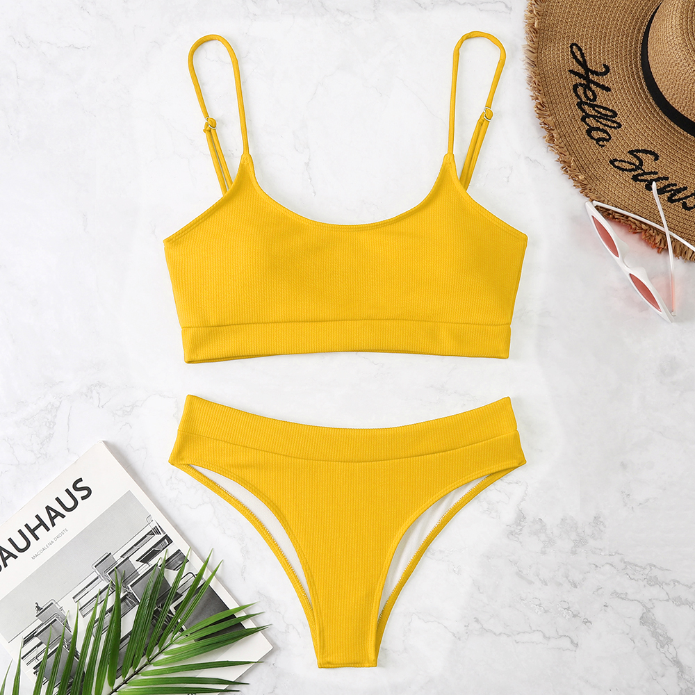 Shoulder swimsuit women's sexy - Tie Dye Two Piece ulasan dan harga