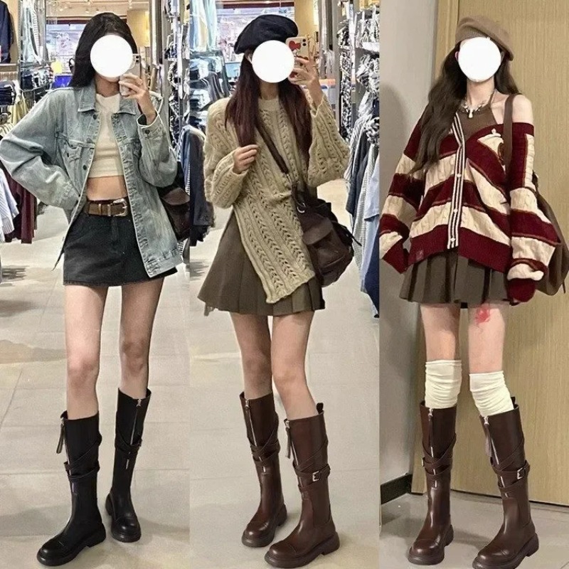 Women's High-Top Knight Boots  - Sale Fashion Women ulasan dan harga