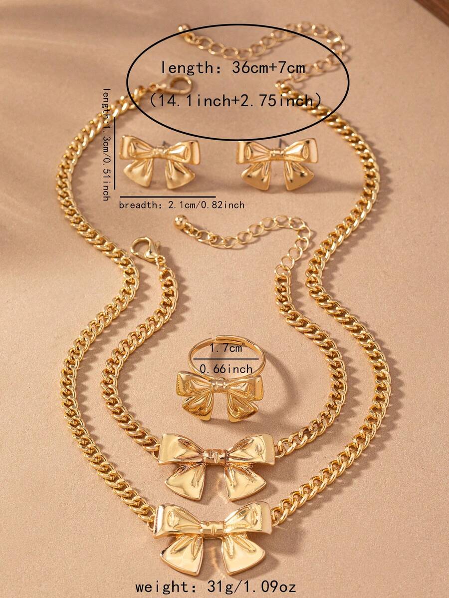 5pcs Fashion Bow Bracelet, Nec - Women'S Fashion Earrings ulasan dan harga