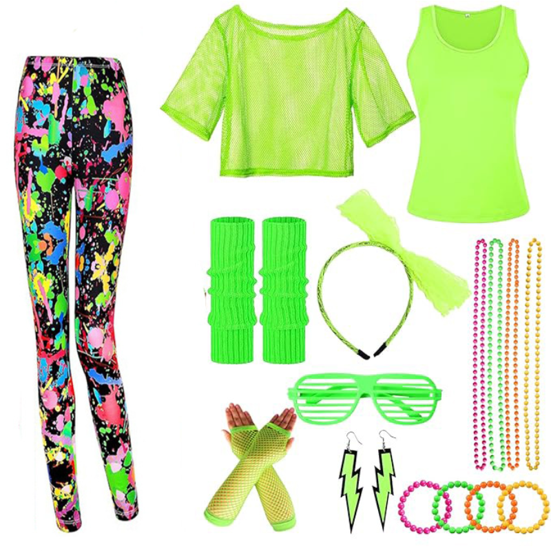 10Pcs/set Women 80s Fancy Work - Women'S Fashion From The 80S ulasan dan harga