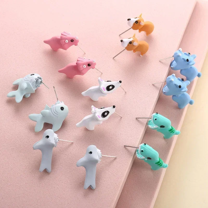 2pcs Animal Cartoon Stud Earri - Women'S Fashion Earrings ulasan dan harga