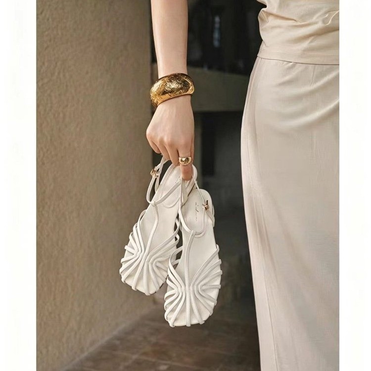 French-style Vintage Woven Toe - Women Fashion Outfits ulasan dan harga