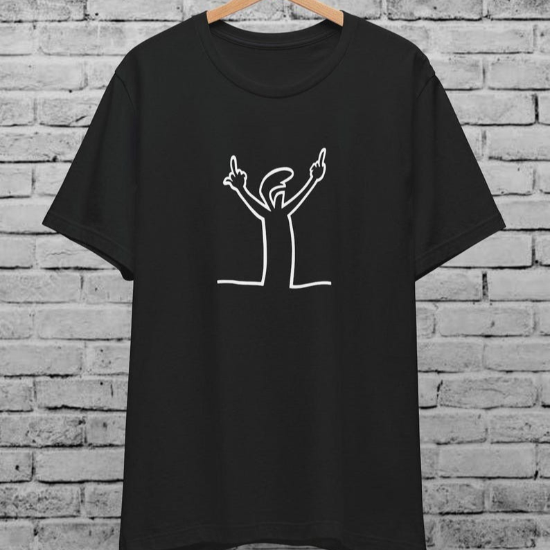 Angry La Linea Unisex T-Shirt  - Women'S Fashion From The 80S ulasan dan harga