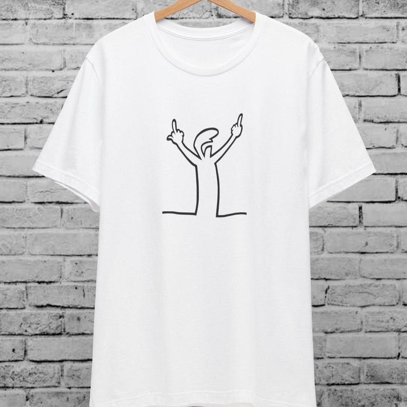 Angry La Linea Unisex T-Shirt  - Women'S Fashion From The 80S ulasan dan harga