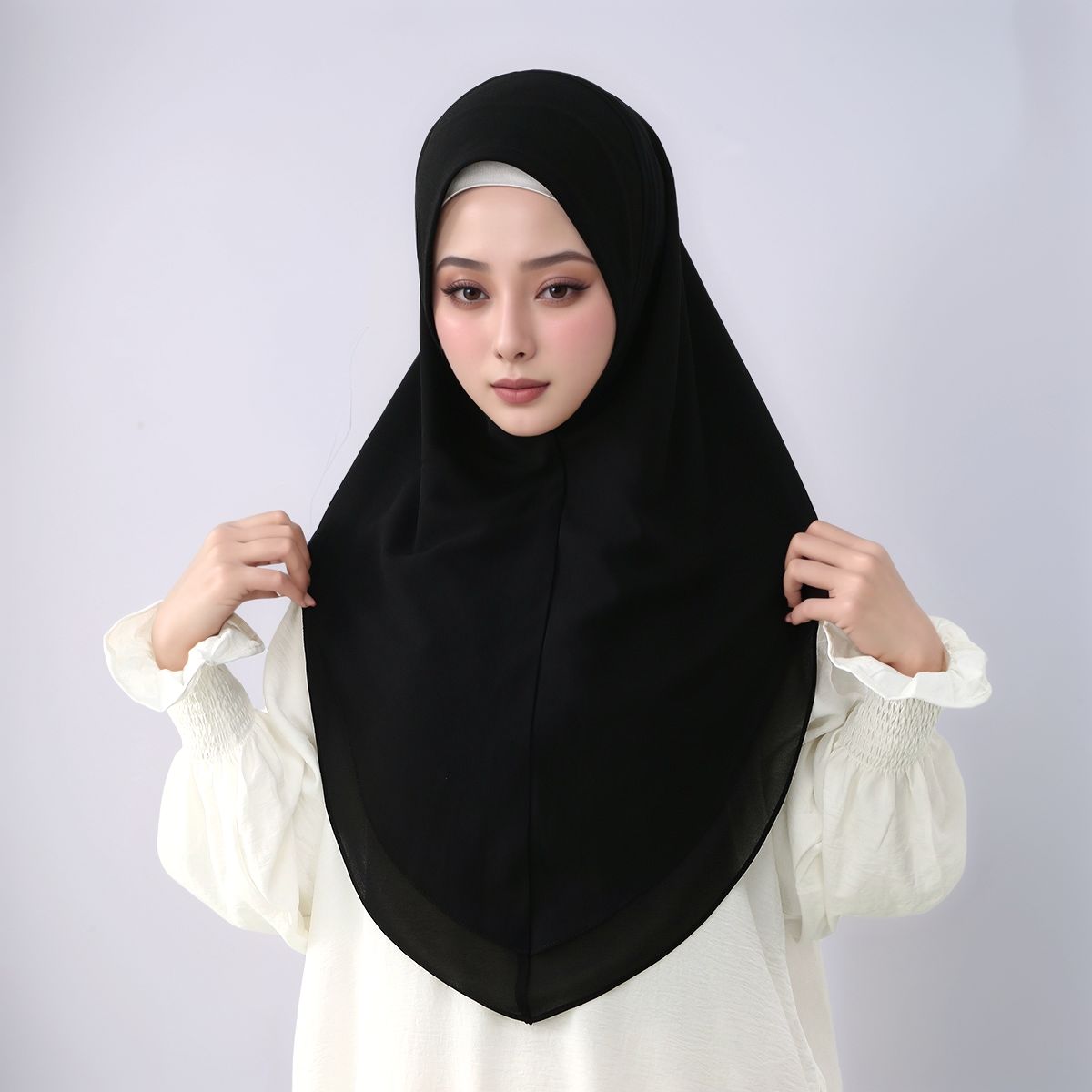 New Double layered Chiffon Rea - Women'S Fashion Headbands ulasan dan harga