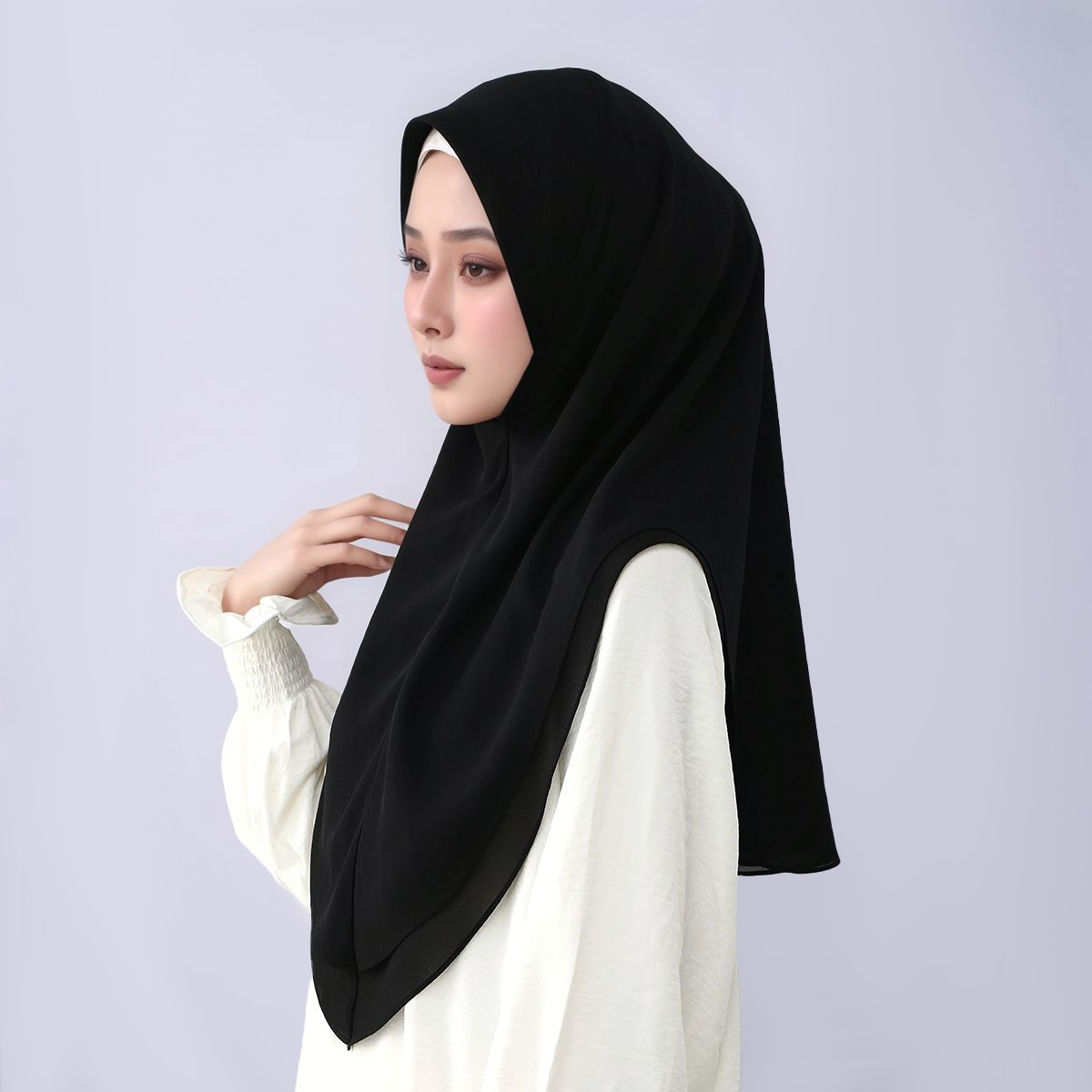 New Double layered Chiffon Rea - Women'S Fashion Headbands ulasan dan harga