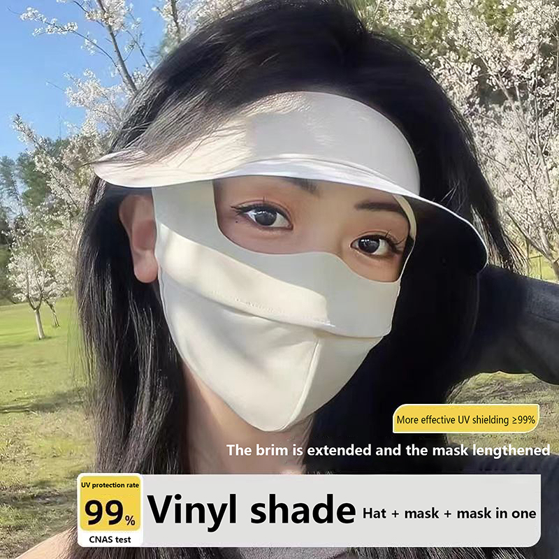 Polyester Ice Silk Mask Portab - Women'S Fashion Visor ulasan dan harga