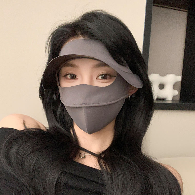 Polyester Ice Silk Mask Portab - Women'S Fashion Visor ulasan dan harga