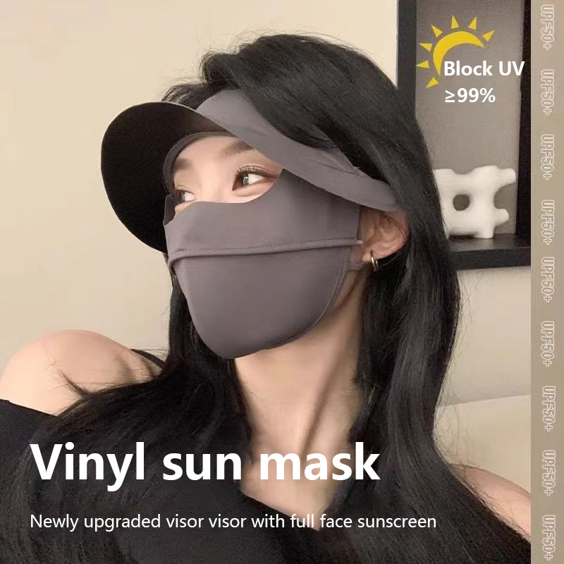 Polyester Ice Silk Mask Portab - Women'S Fashion Visor ulasan dan harga