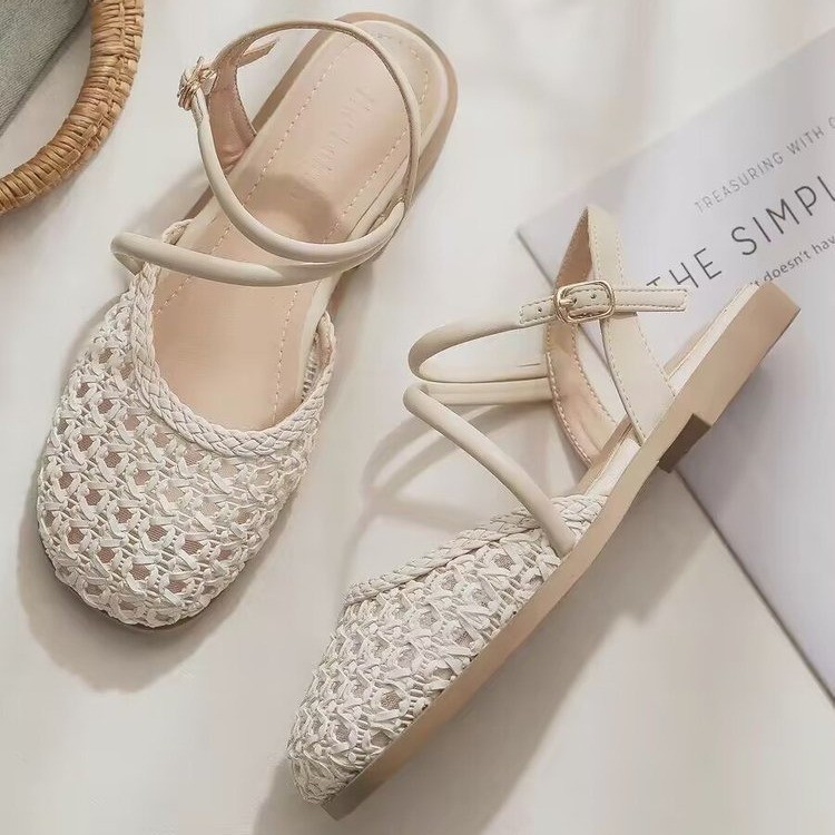 French-style Closed-toe Sandal - Women Fashion Outfits ulasan dan harga