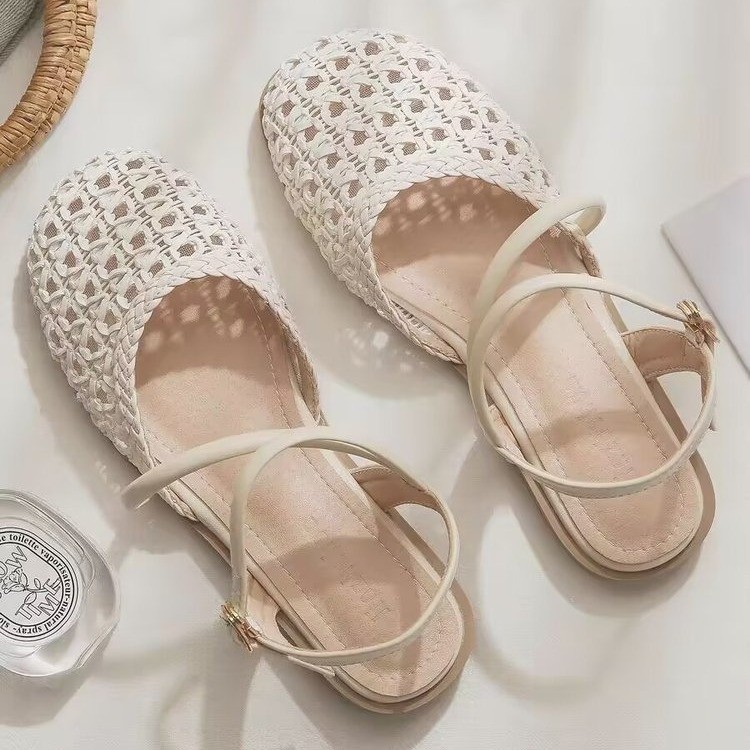 French-style Closed-toe Sandal - Women Fashion Outfits ulasan dan harga