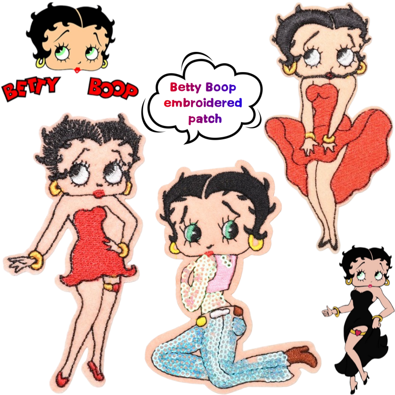 Betty Boop Patch High Color Va - Women And Men Fashion ulasan dan harga