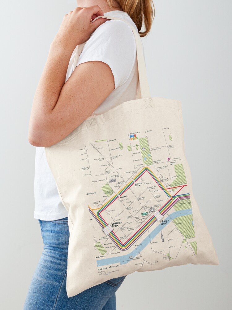 Melbourne City Rail Map Square - Women'S Fashion Melbourne ulasan dan harga