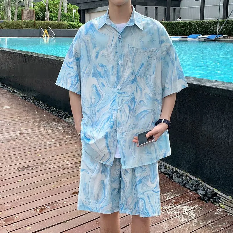Men's Hawaiian Beach Tie Dye S - Tie Dye Two Piece ulasan dan harga