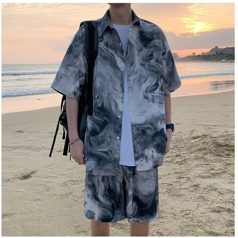 Men's Hawaiian Beach Tie Dye S - Tie Dye Two Piece ulasan dan harga
