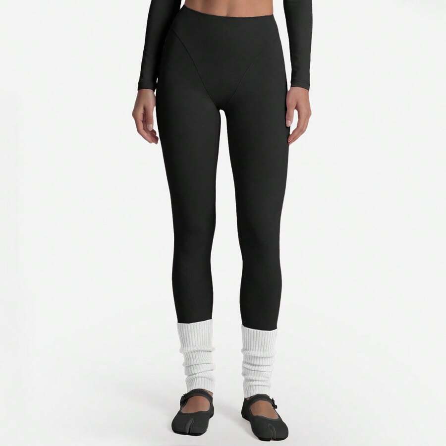 Womens 3-Piece Yoga Set: V-Nec - High Waist Leggings ulasan dan harga