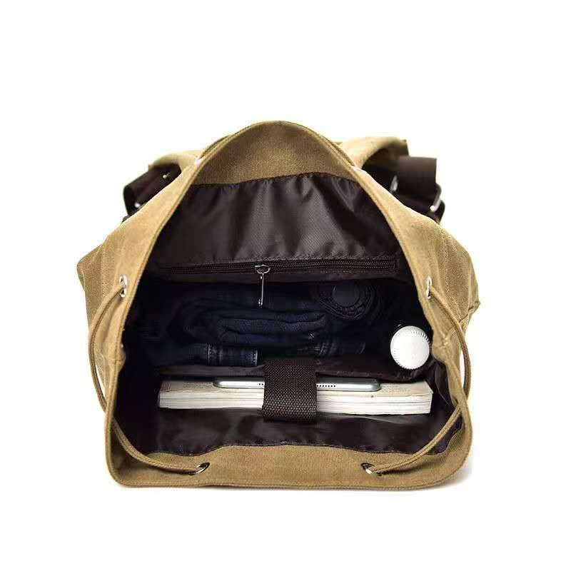 2026 Canvas backpack with dual - Women And Men Fashion ulasan dan harga