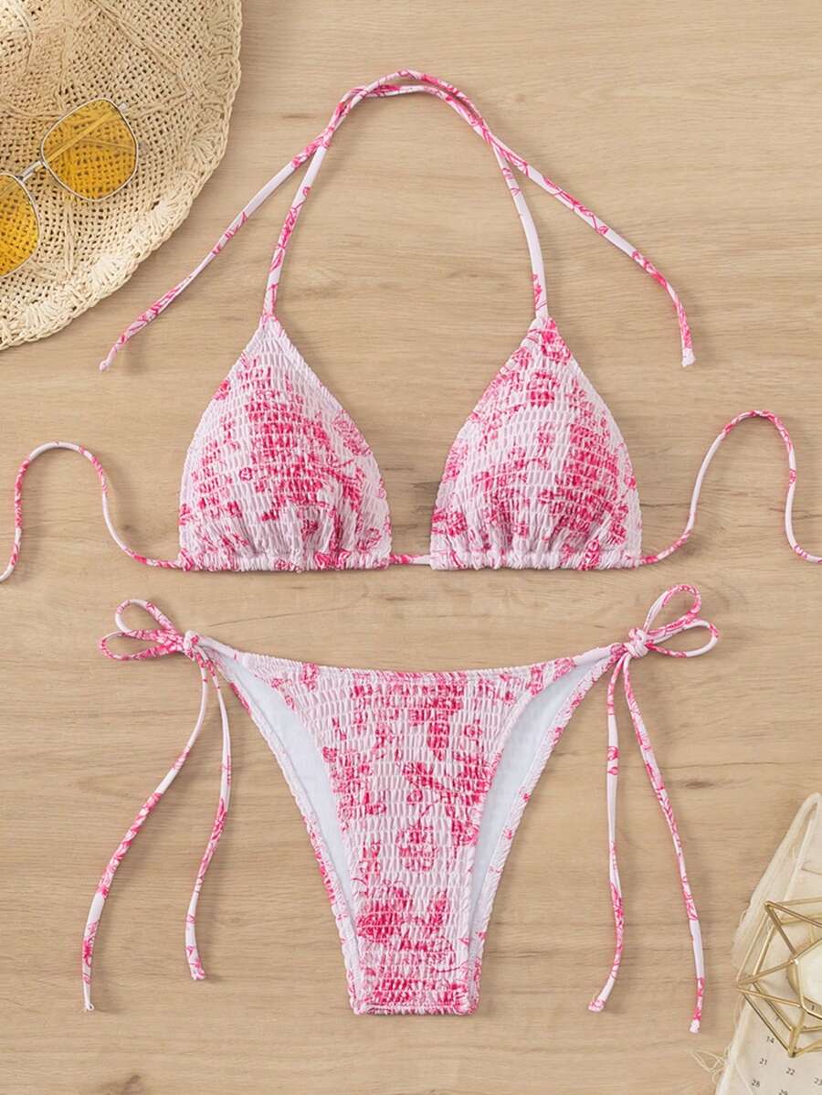 Tie-Dye Ruched Halter Neck Two - Tie Dye Two Piece ulasan dan harga