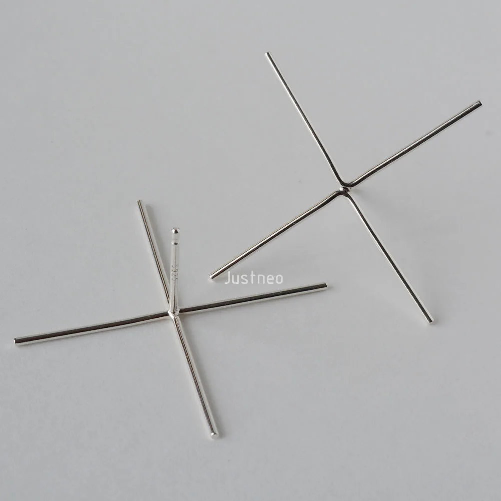 Solid 925 Sterling Silver Stud - Women'S Fashion Earrings ulasan dan harga