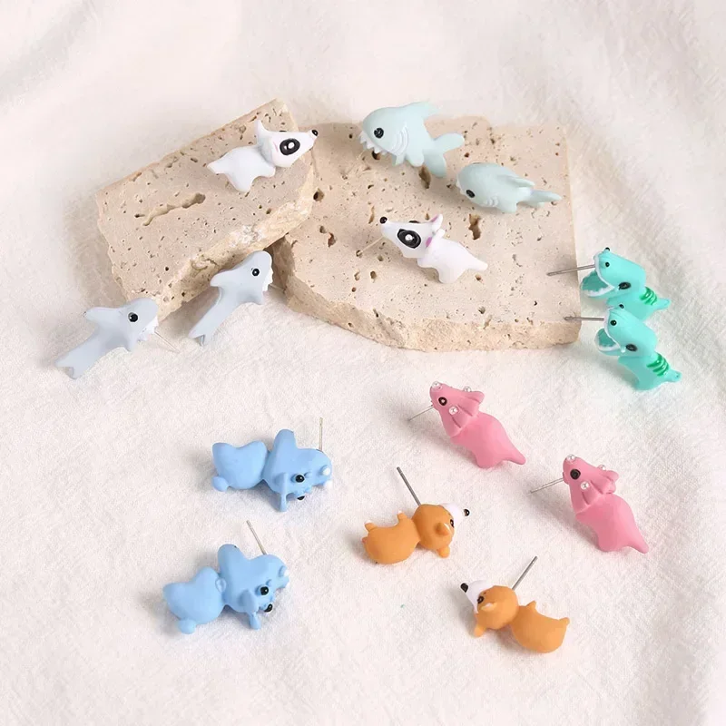 Cartoon Animal Resin Earrings  - Women'S Fashion Earrings ulasan dan harga