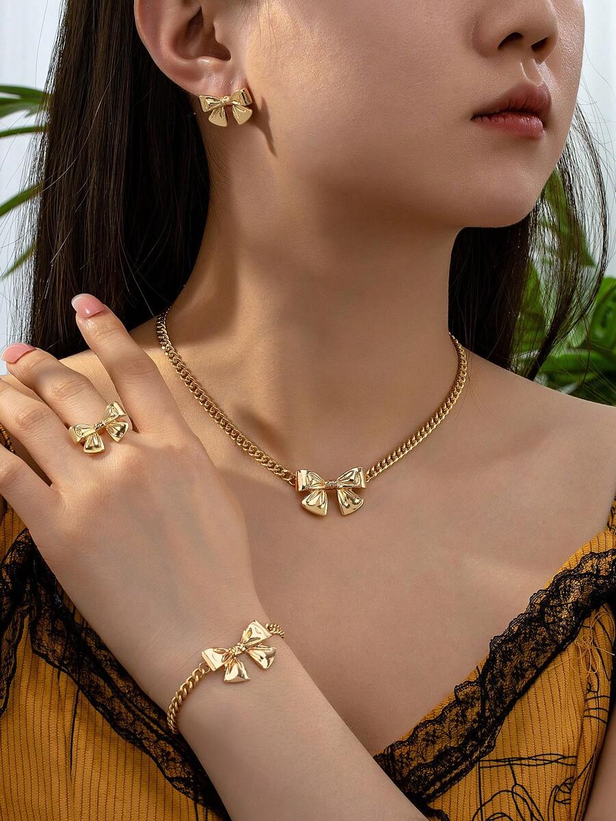 5pcs Fashion Bow Bracelet, Nec - Women'S Fashion Earrings ulasan dan harga