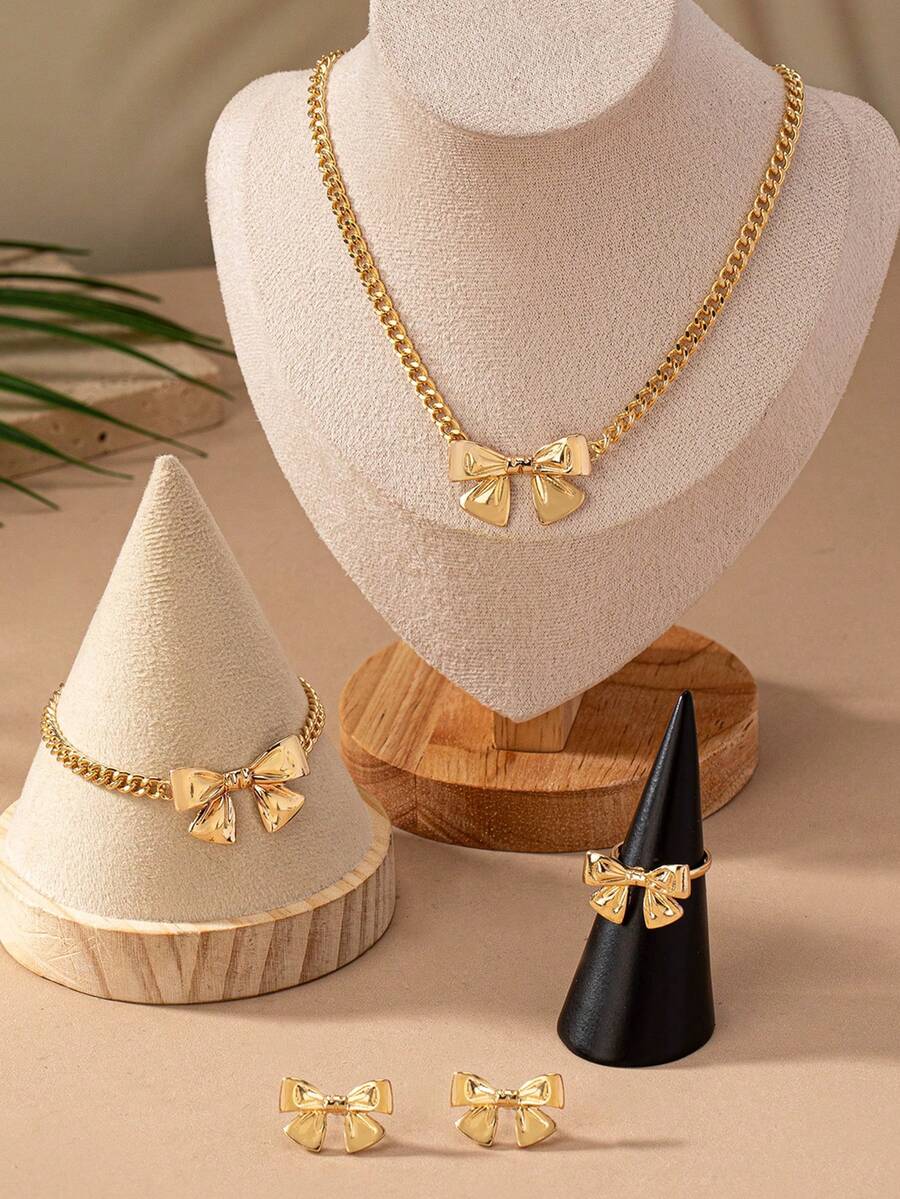 5pcs Fashion Bow Bracelet, Nec - Women'S Fashion Earrings ulasan dan harga