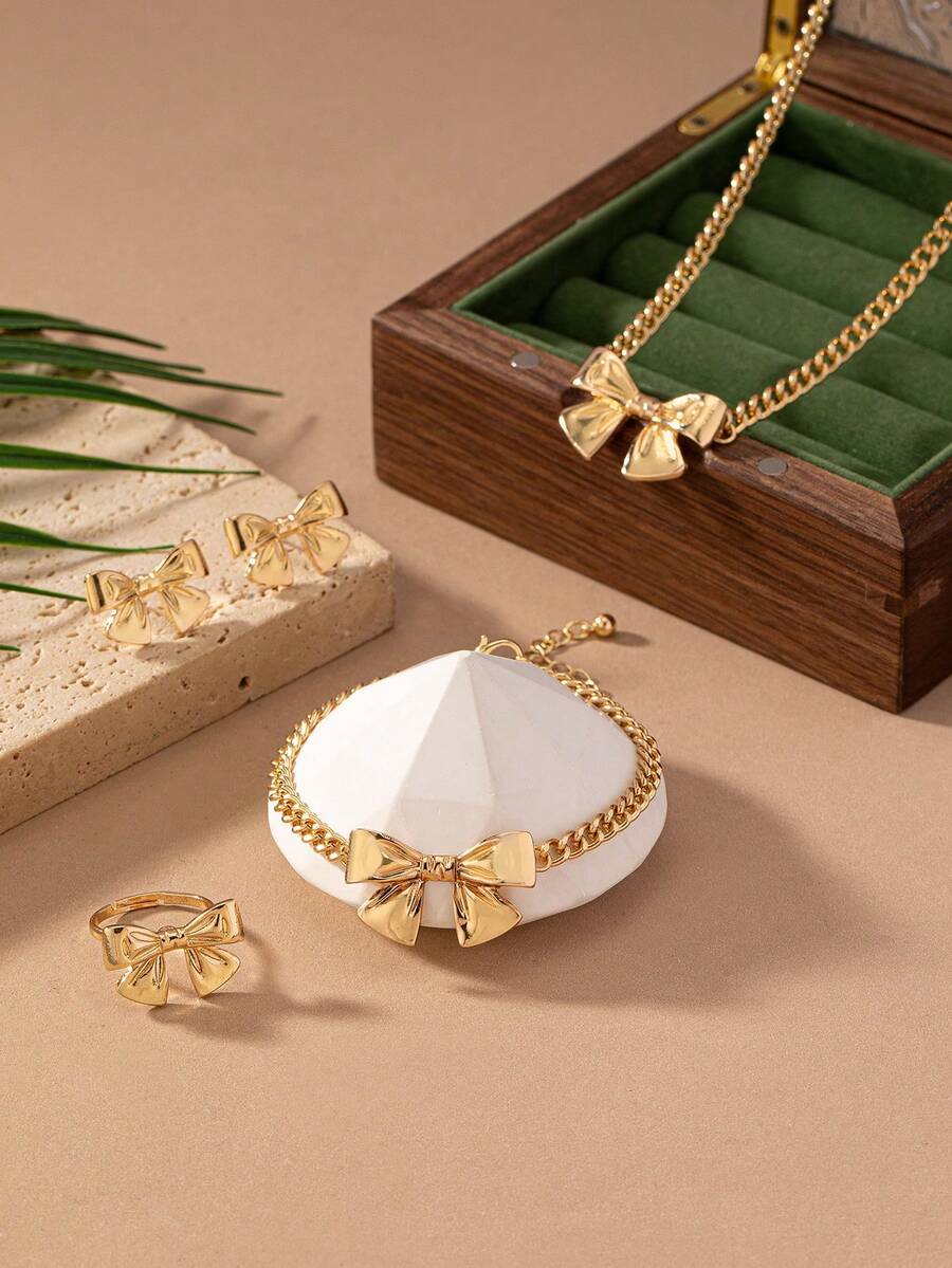 5pcs Fashion Bow Bracelet, Nec - Women'S Fashion Earrings ulasan dan harga
