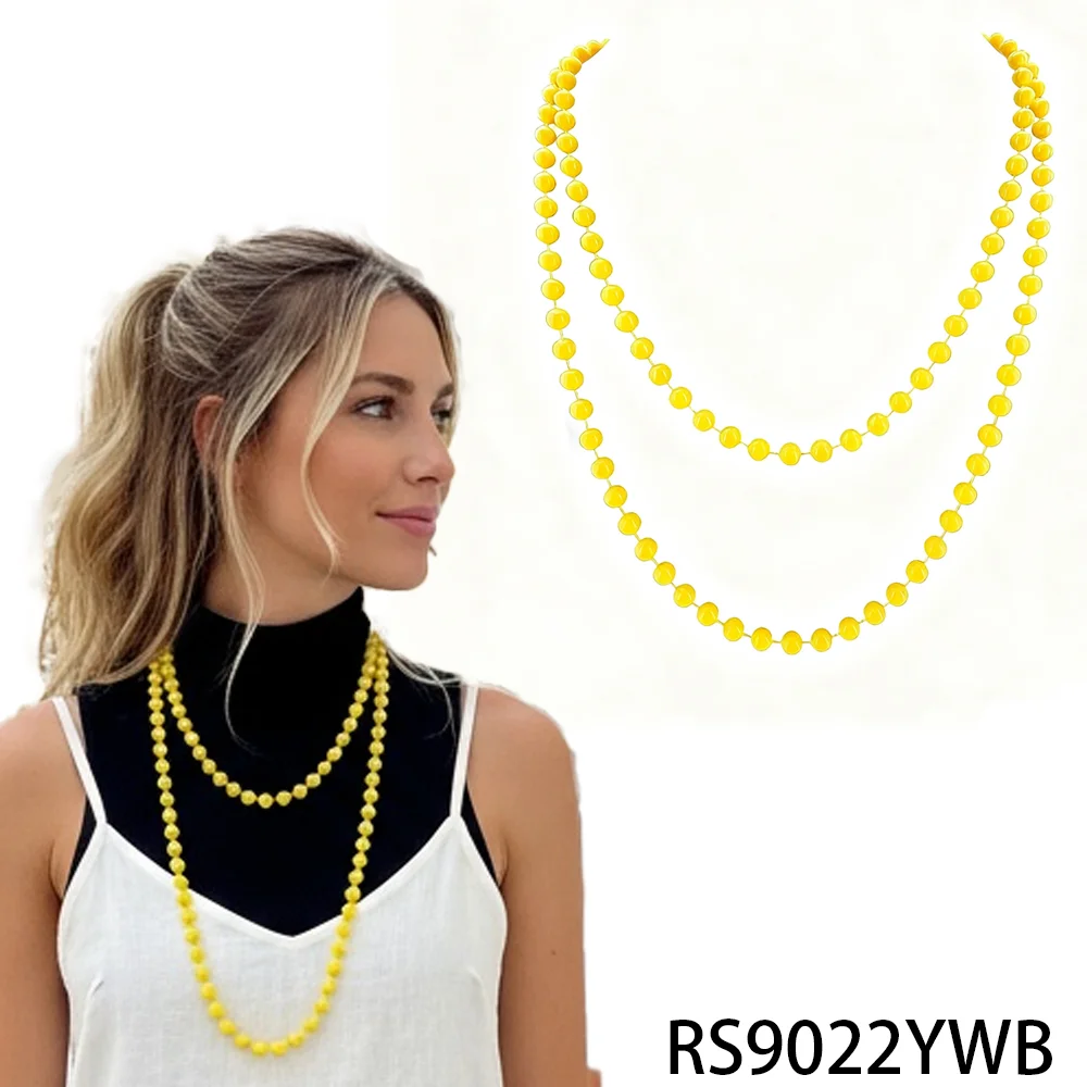 NEON BEADS NECKLACE 1980S 80S  - Women'S Fashion From The 80S ulasan dan harga