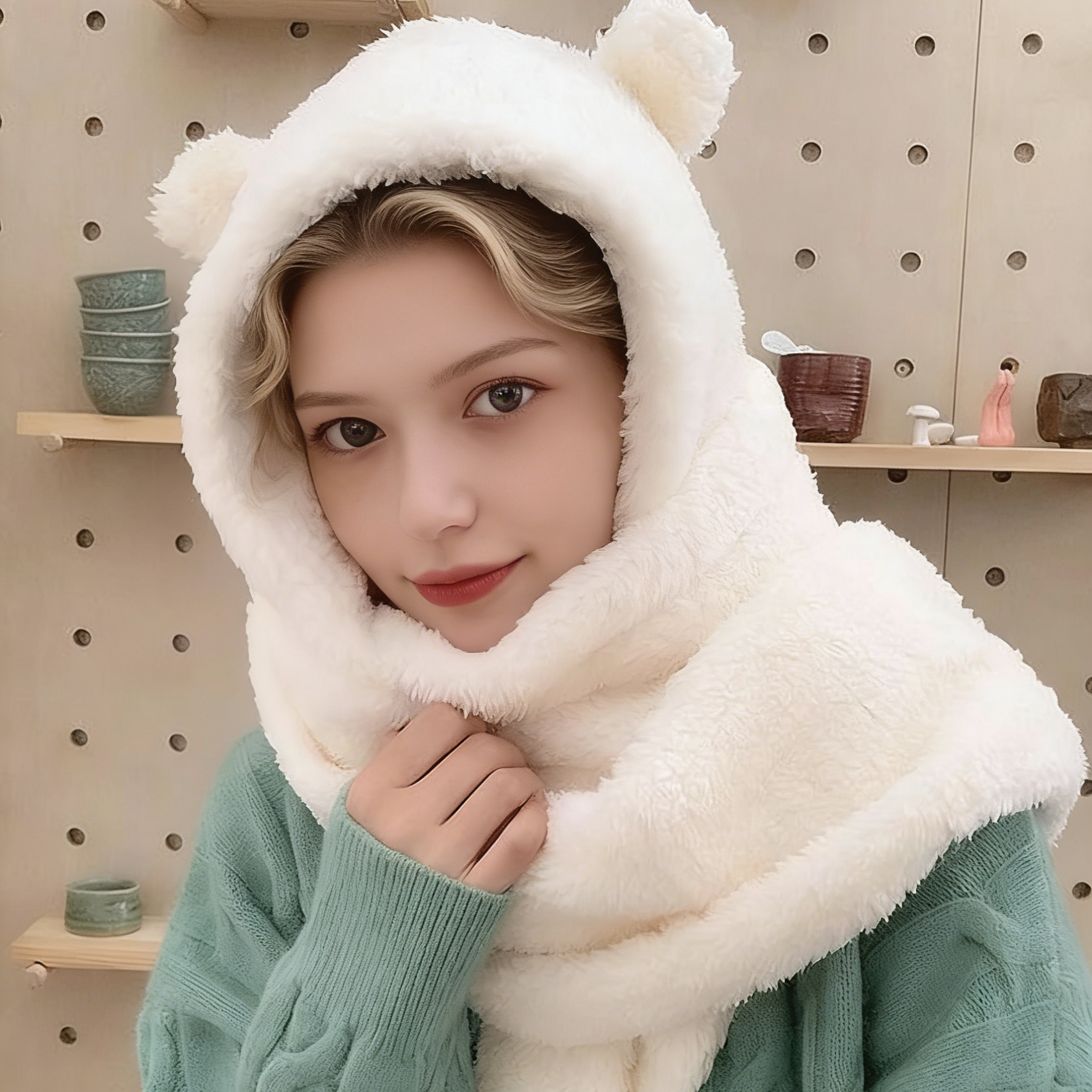 2Pcs Fashion Winter Women Nove - Women'S Fashion Visor ulasan dan harga