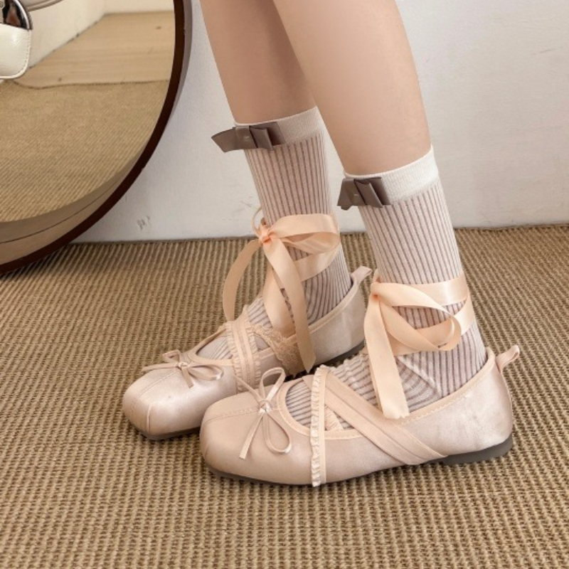 New Spring Comfortable Lace-up - Women'S Fashion Walking Shoes ulasan dan harga