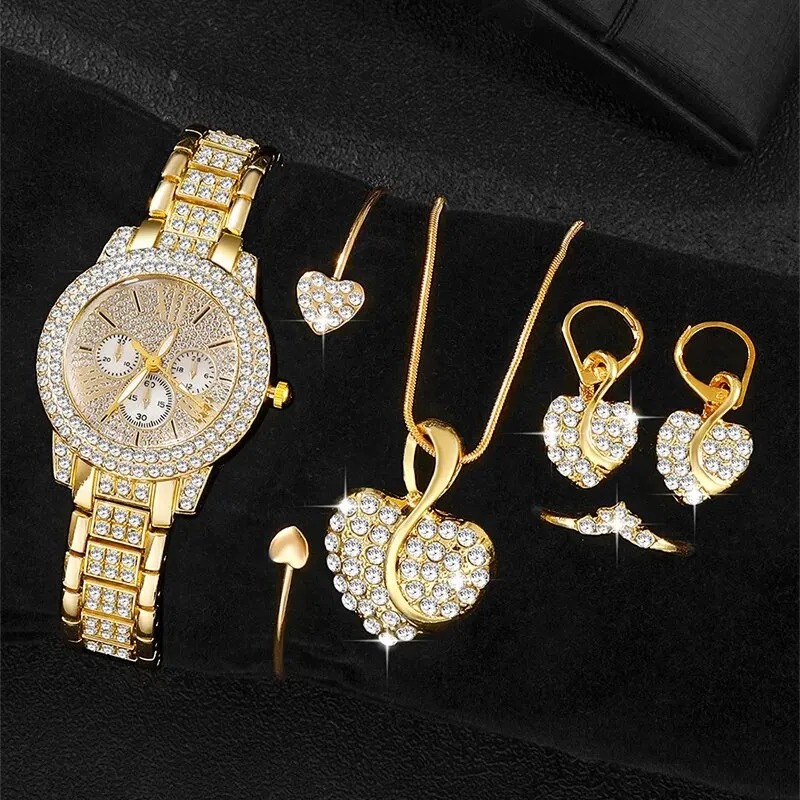 Women's Quartz Watch Gold Luxu - Women'S Fashion Earrings ulasan dan harga