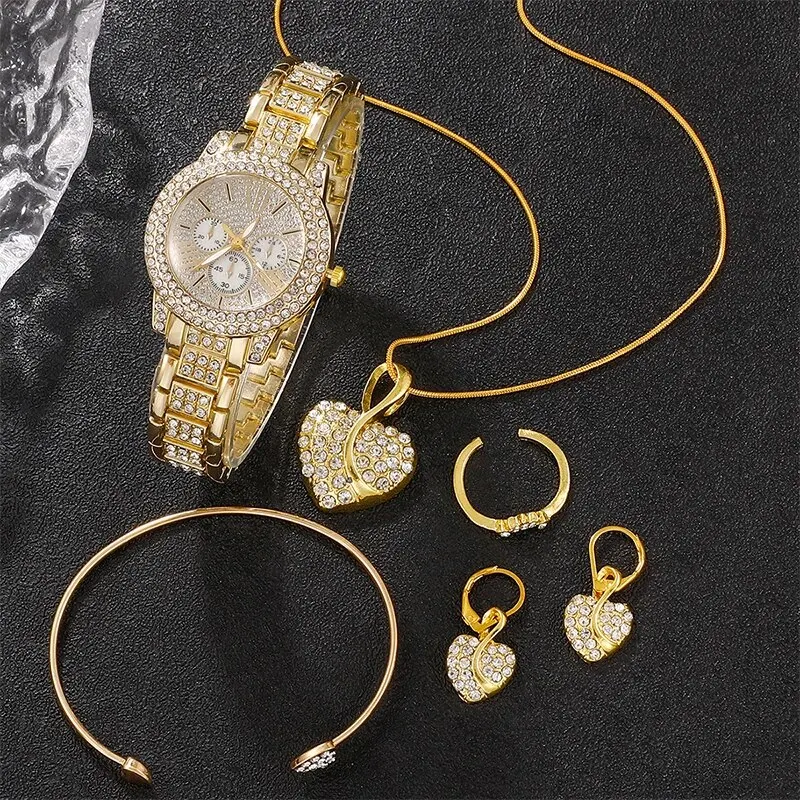 Women's Quartz Watch Gold Luxu - Women'S Fashion Earrings ulasan dan harga