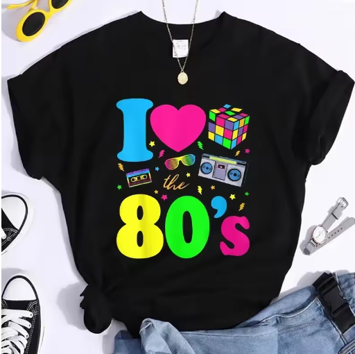 New Fashion I Love The 80s T-S - Women'S Fashion From The 80S ulasan dan harga