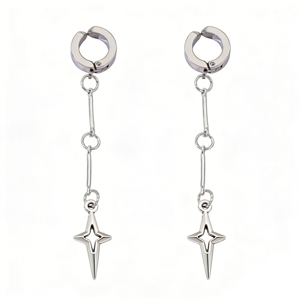 Gothic Jewelry Cross Star Drop - Women'S Fashion Earrings ulasan dan harga