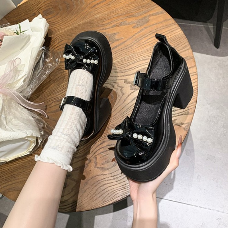 2026 Lolita Shoes Black Super  - Women'S Fashion Walking Shoes ulasan dan harga