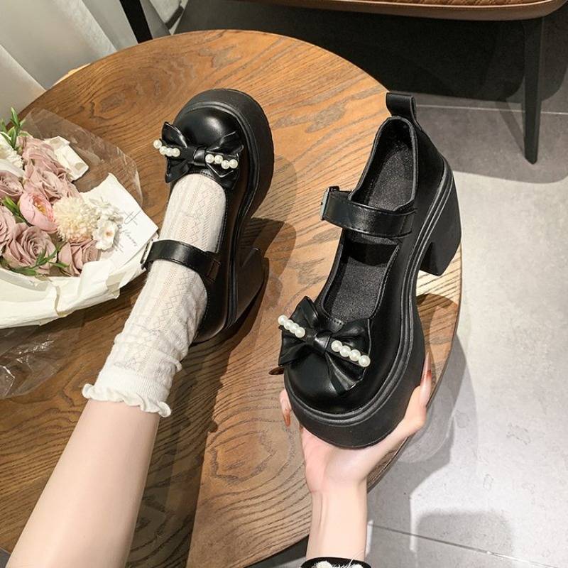 2026 Lolita Shoes Black Super  - Women'S Fashion Walking Shoes ulasan dan harga