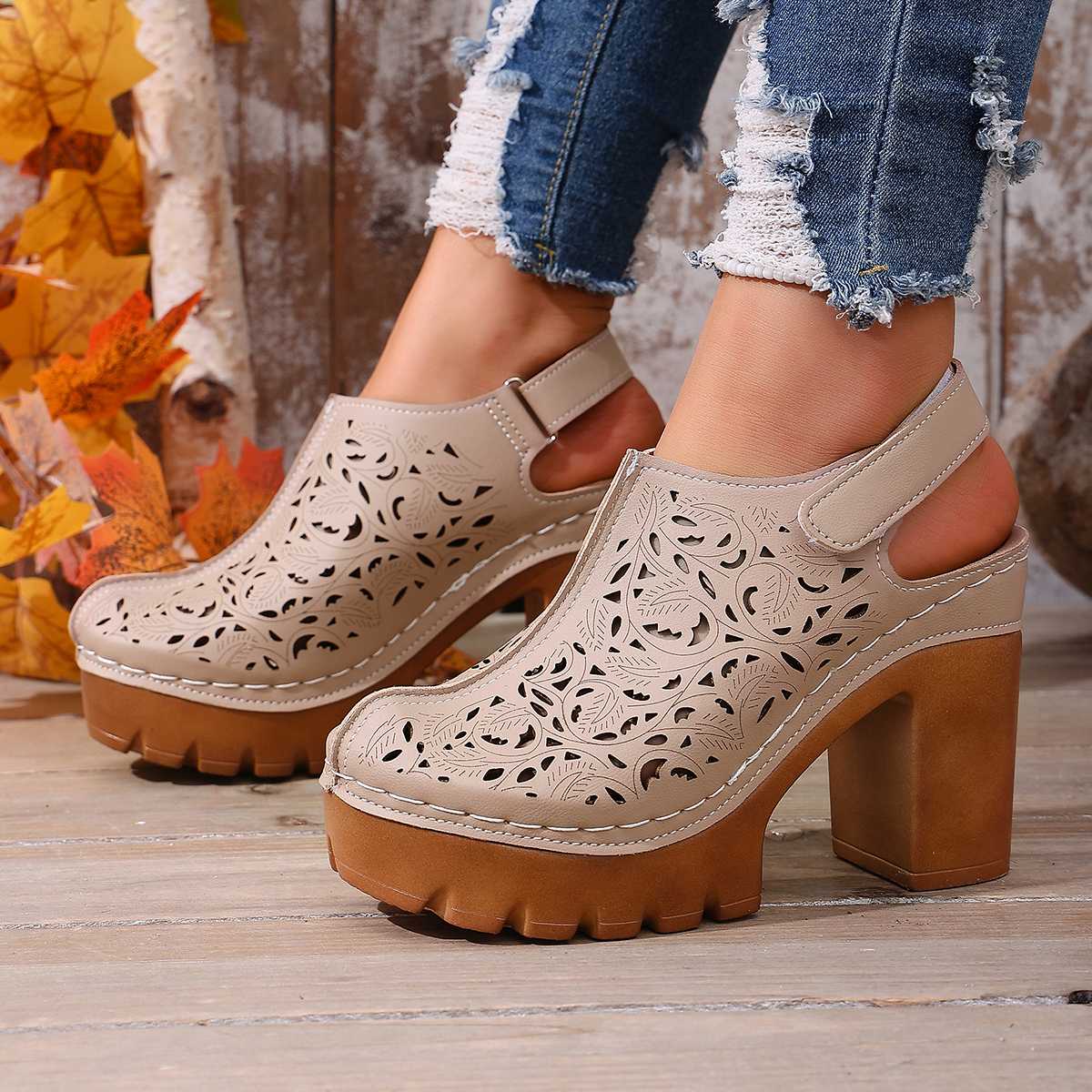 Large Size Women's Thick Heel  - Women'S Fashion Visor ulasan dan harga