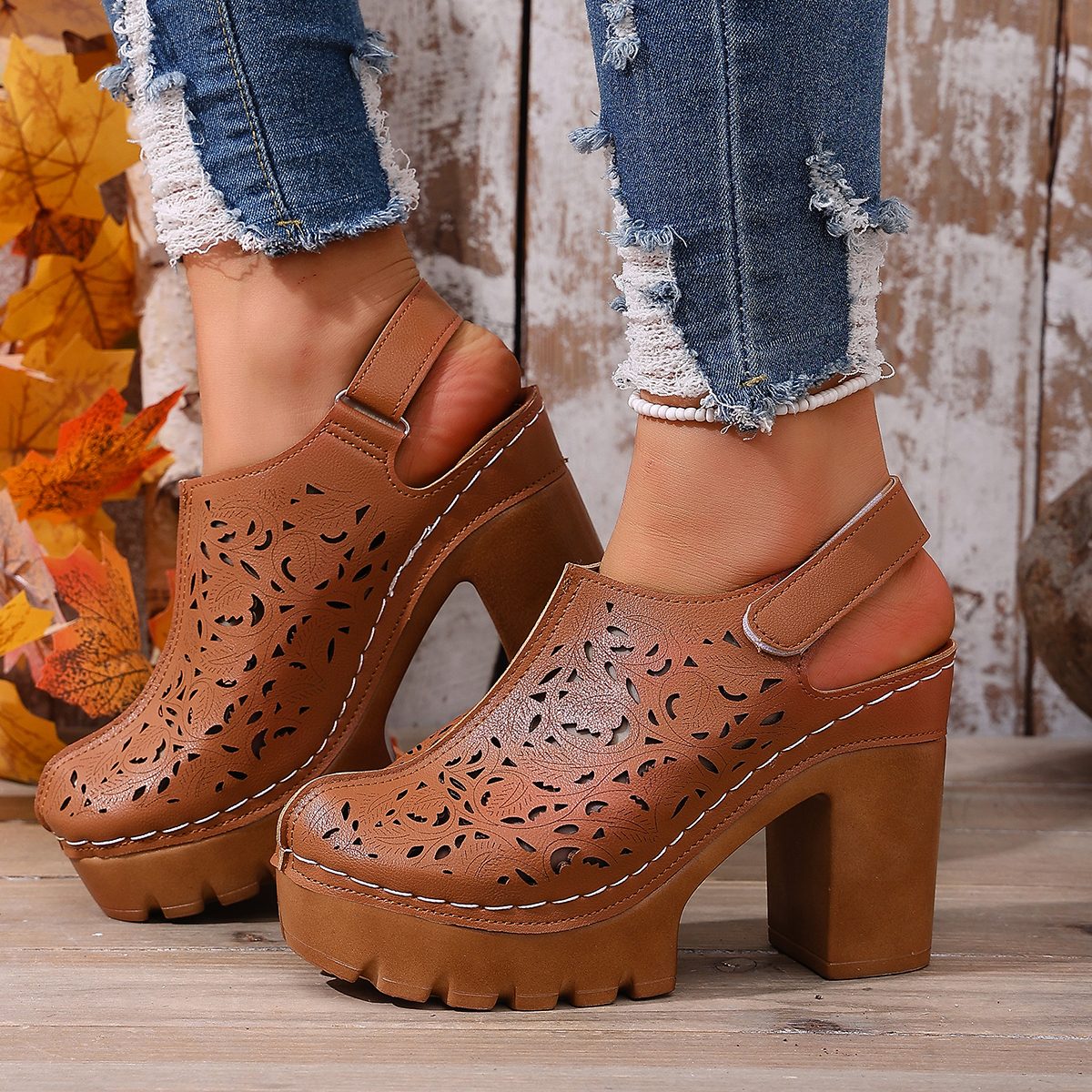 Large Size Women's Thick Heel  - Women'S Fashion Visor ulasan dan harga