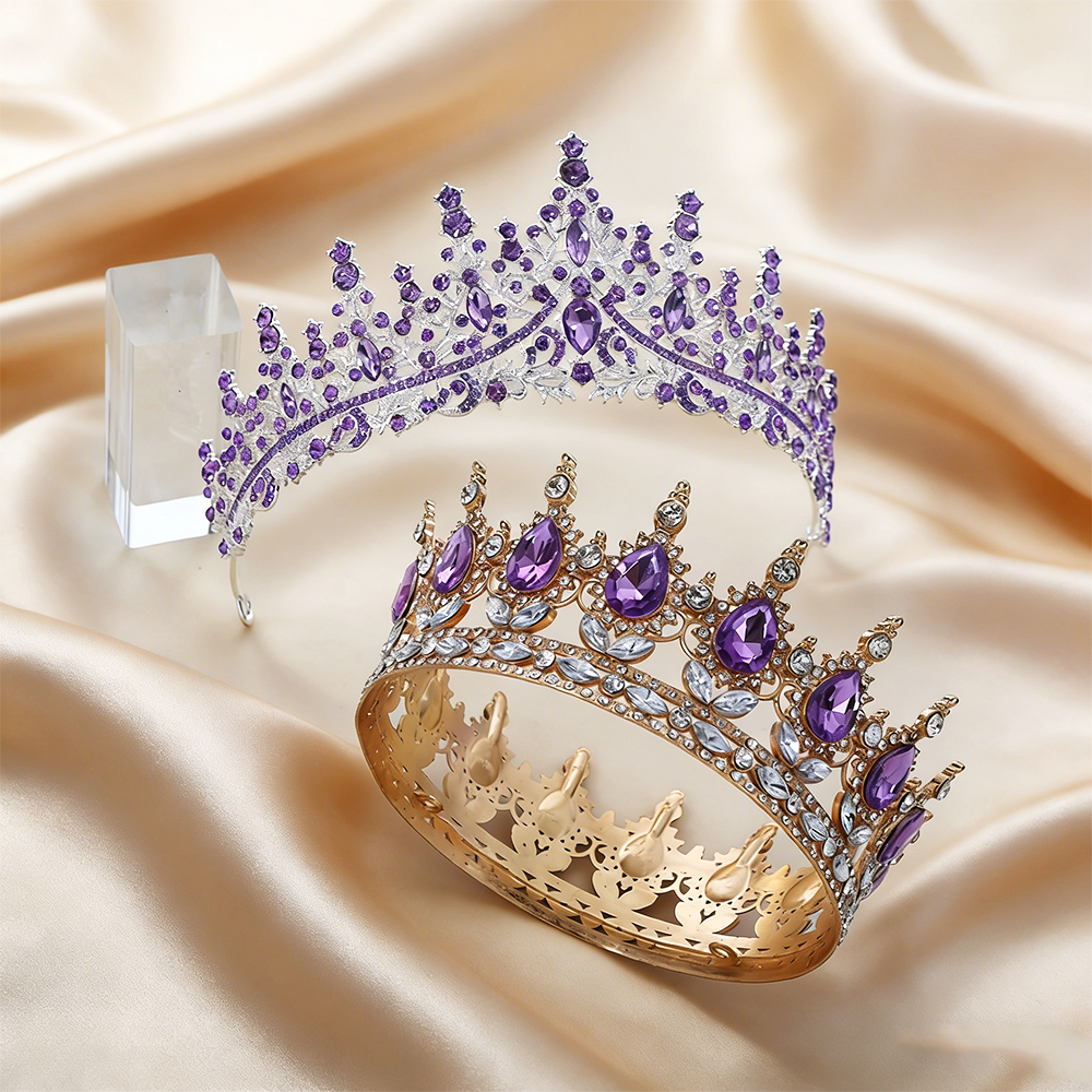2Pcs Luxury Purple Amethyst Ba - Women'S Fashion Headbands ulasan dan harga
