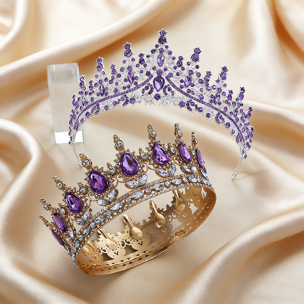 2Pcs Luxury Purple Amethyst Ba - Women'S Fashion Headbands ulasan dan harga