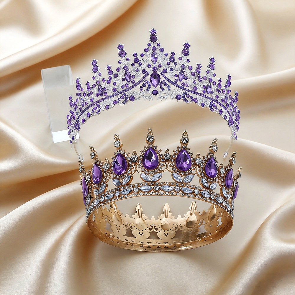 2Pcs Luxury Purple Amethyst Ba - Women'S Fashion Headbands ulasan dan harga