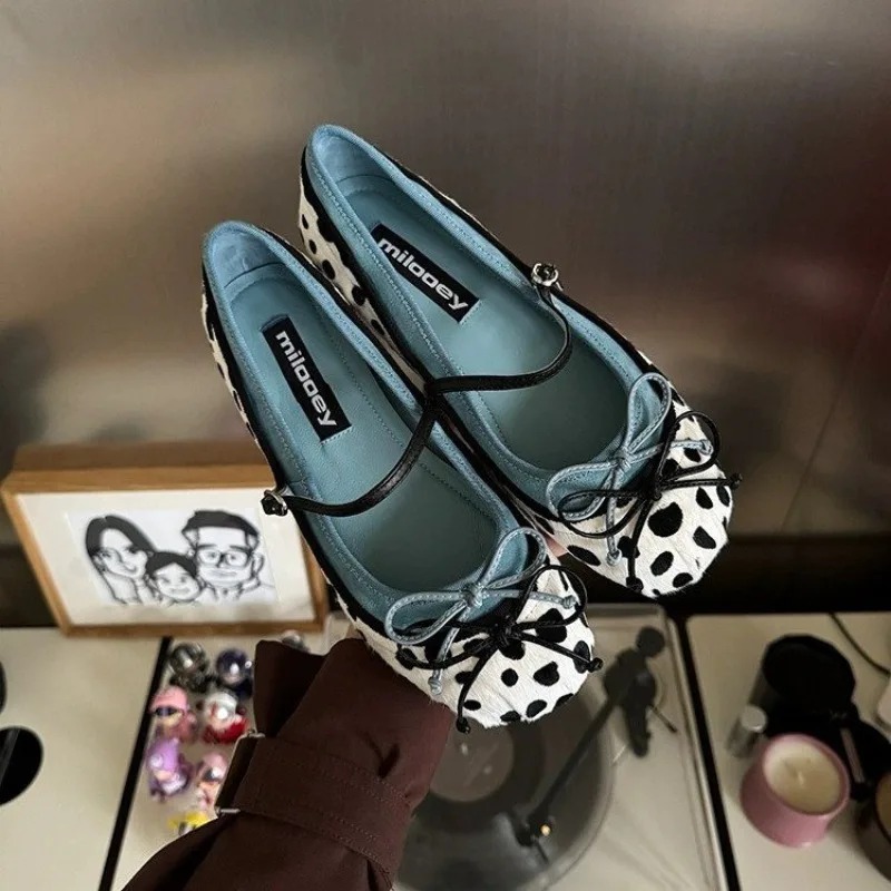 2026French Flat Bottomed Rotun - Women'S Fashion Walking Shoes ulasan dan harga